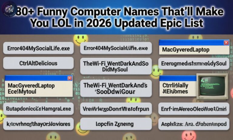 280+ Funny Computer Names That’ll Make You LOL in 2026 Updated Epic List
