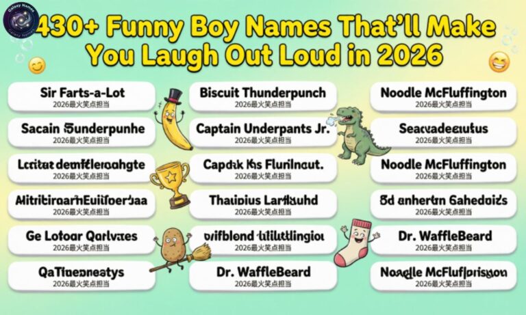 430+Funny Boy Names That’ll Make You Laugh Out Loud in 2026