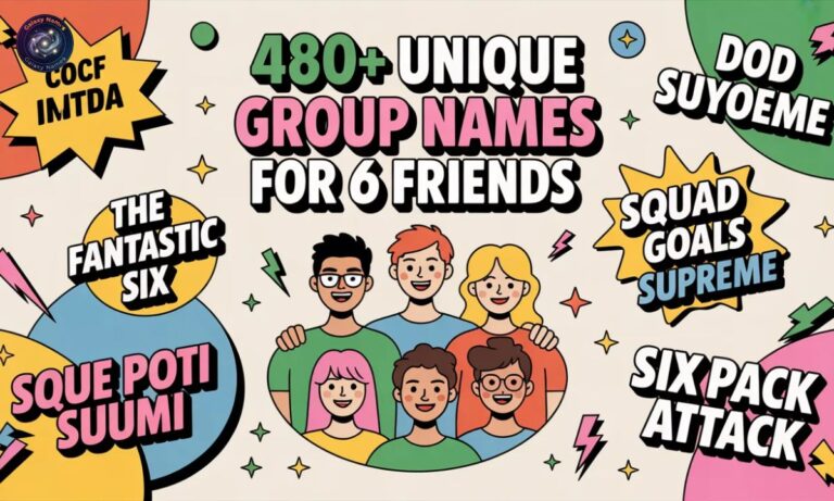 480+ Unique Group Names For 6 Friends Funny & Creative