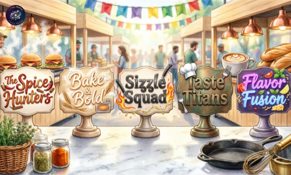 5-Person Team Names for Foodies