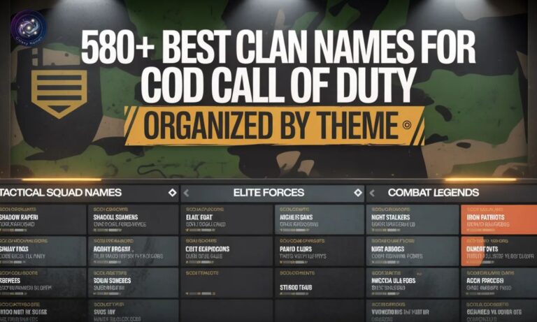 580+Best Clan Names For COD Call Of Duty Organized By Theme
