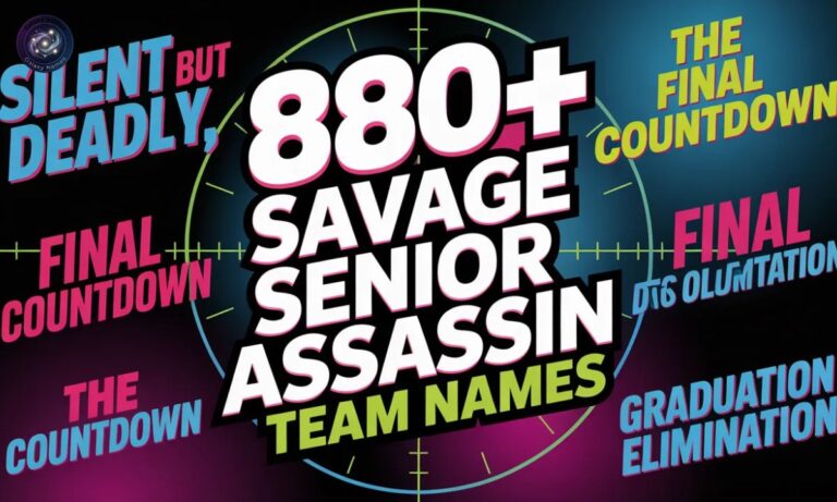 880+Savage Senior Assassin Team Names Too Good To Hide
