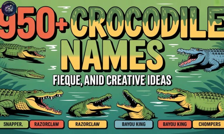 950+Crocodile Names Fierce, Unique, and Creative Ideas