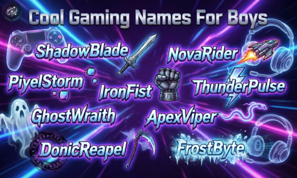 Cool Gaming Names For Boys