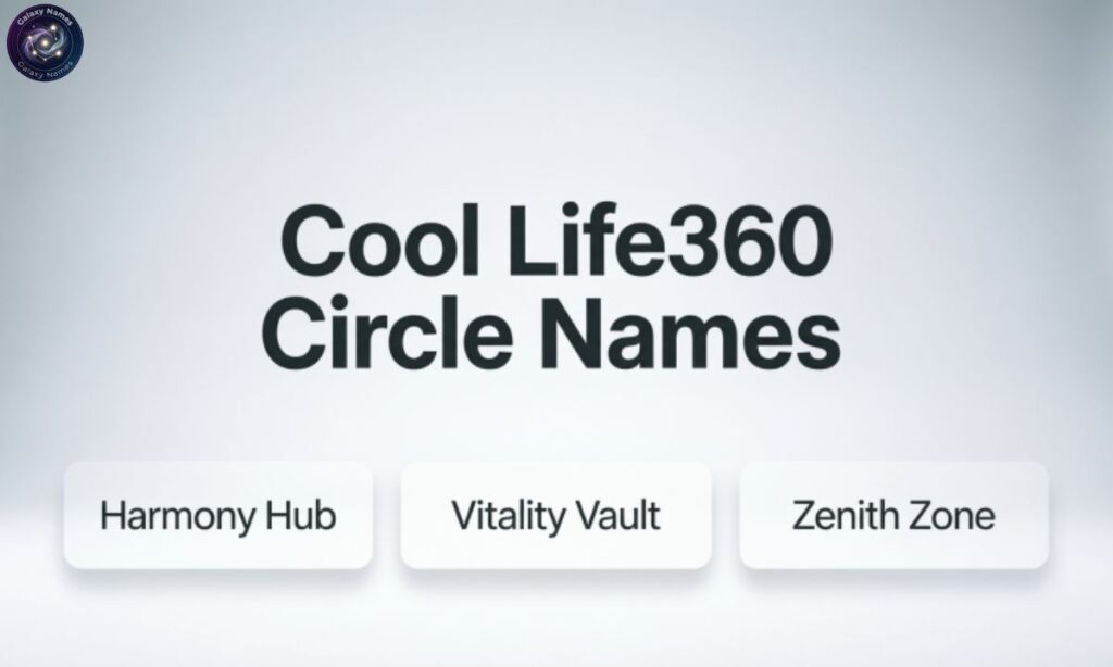 Cool Life360 Circle Names