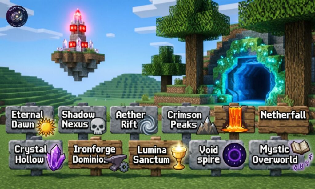 Cool Minecraft World Names