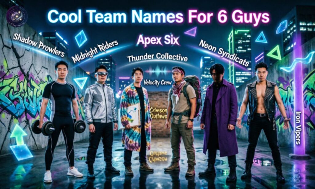 Cool Team Names For 6 Guys