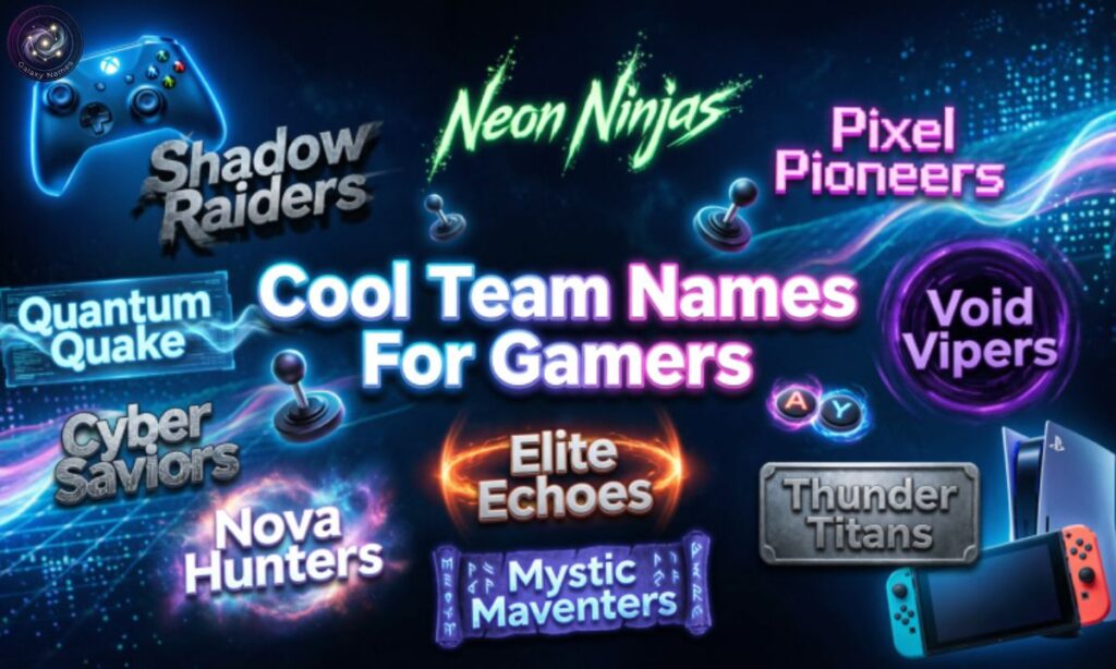 Cool Team Names For Gamers