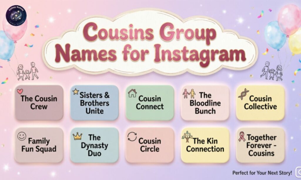 Cousins Group Names for Instagram