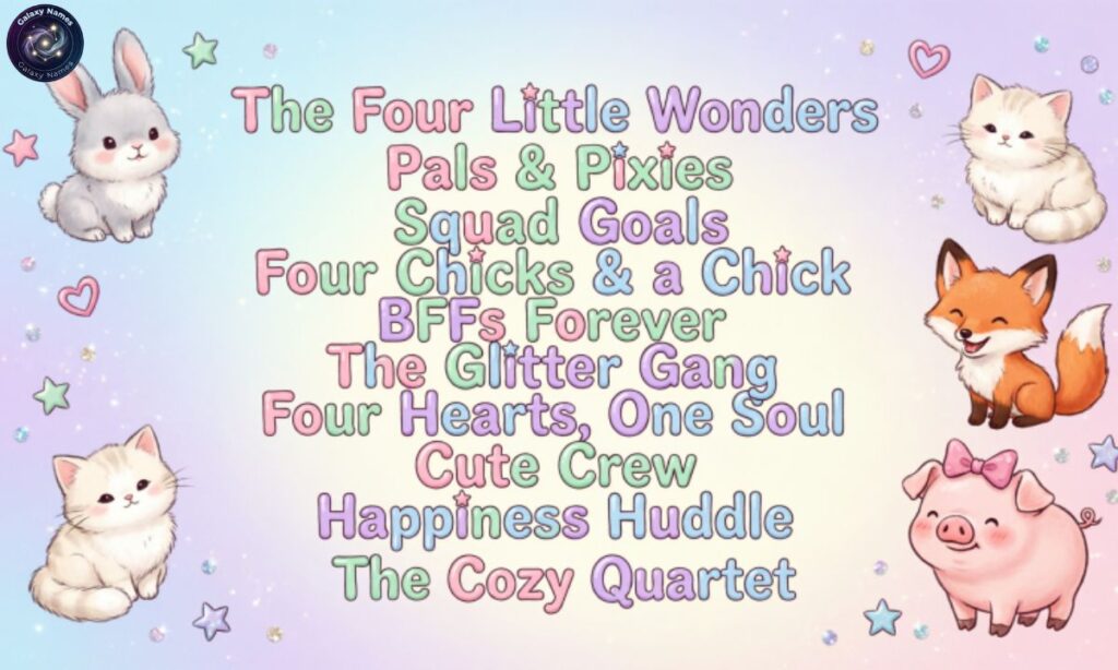 Cute Group Names For 4 Friends