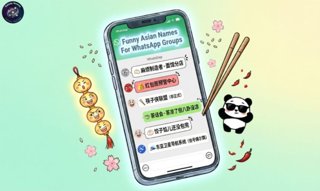Funny Asian Names For WhatsApp Groups