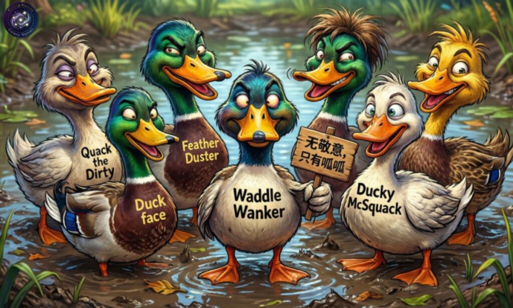 Funny Duck Names (Dirty Cheeky Humor)