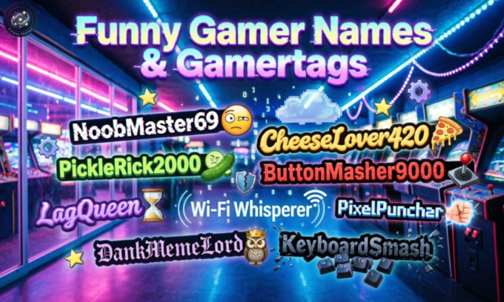 Funny Gamer Names & Gamertags