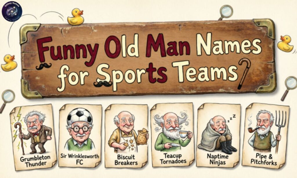 Funny Old Man Names for Sports Teams