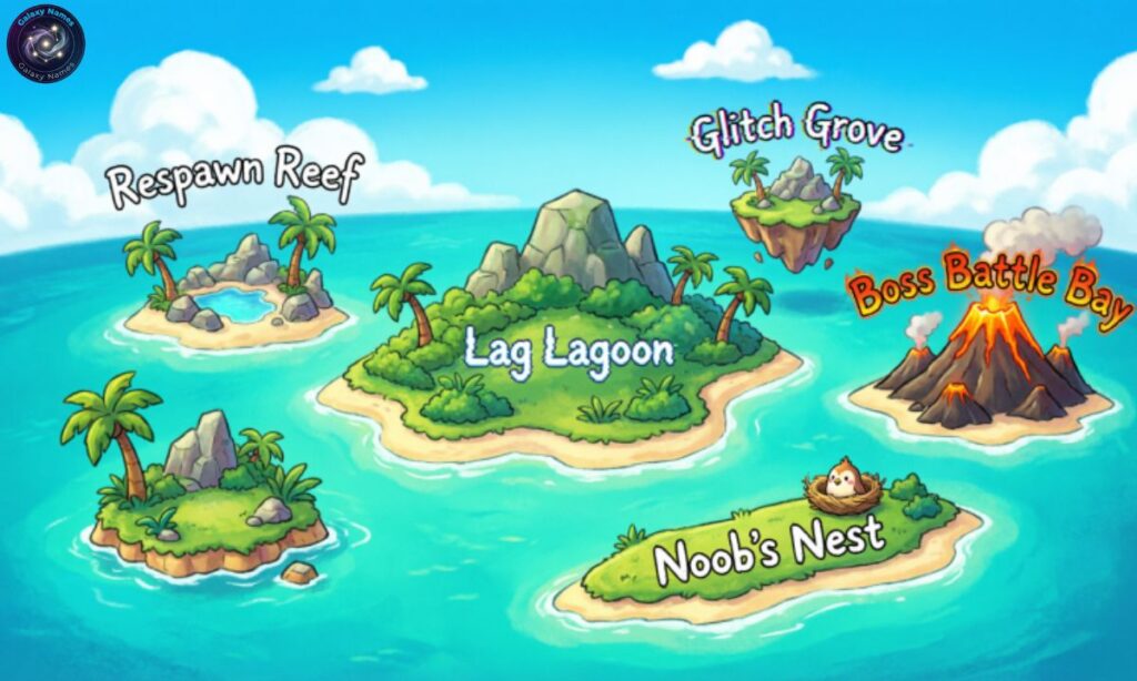 Gaming-Inspired Funny Island Names