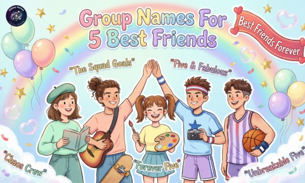 Group Names For 5 Best Friends