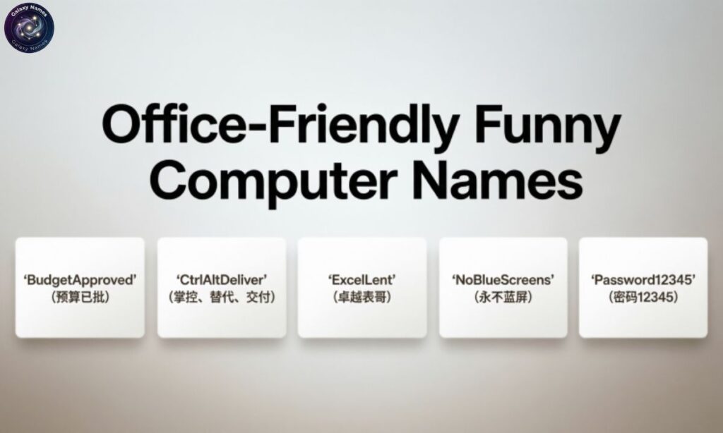 Office-Friendly Funny Computer Names