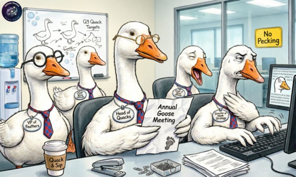 Office-Inspired Funny Goose Names