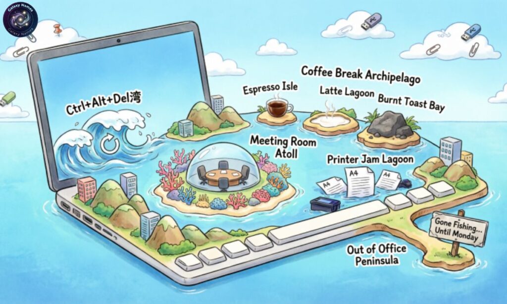 Office-Themed Funny Island Names