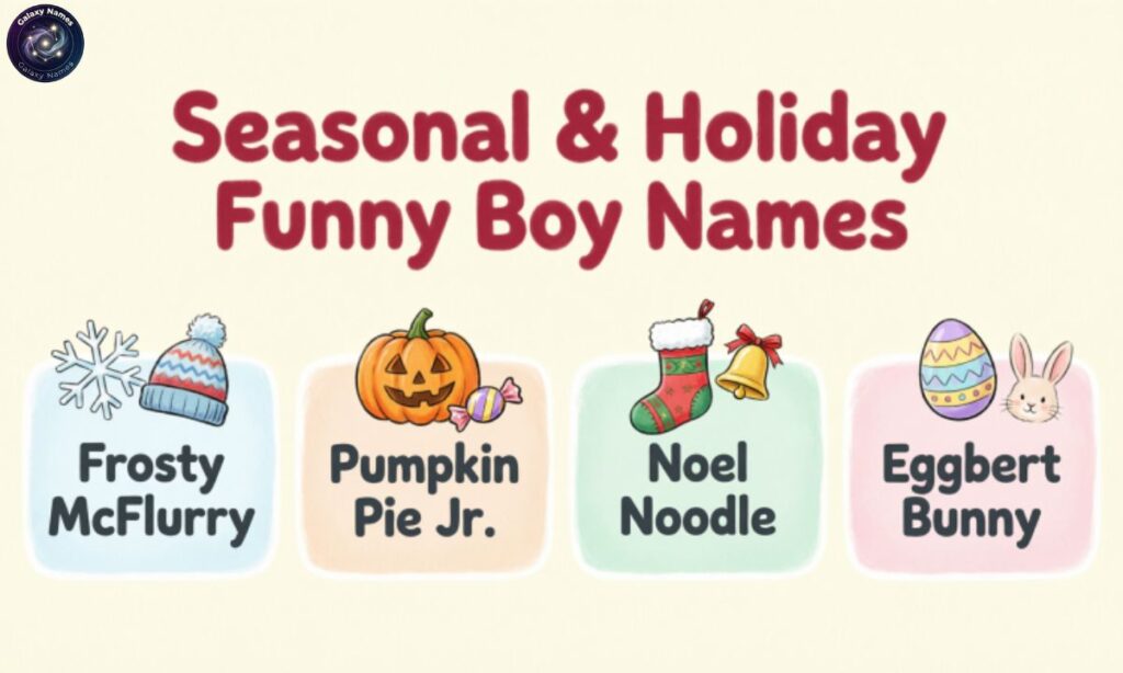 Seasonal & Holiday Funny Boy Names