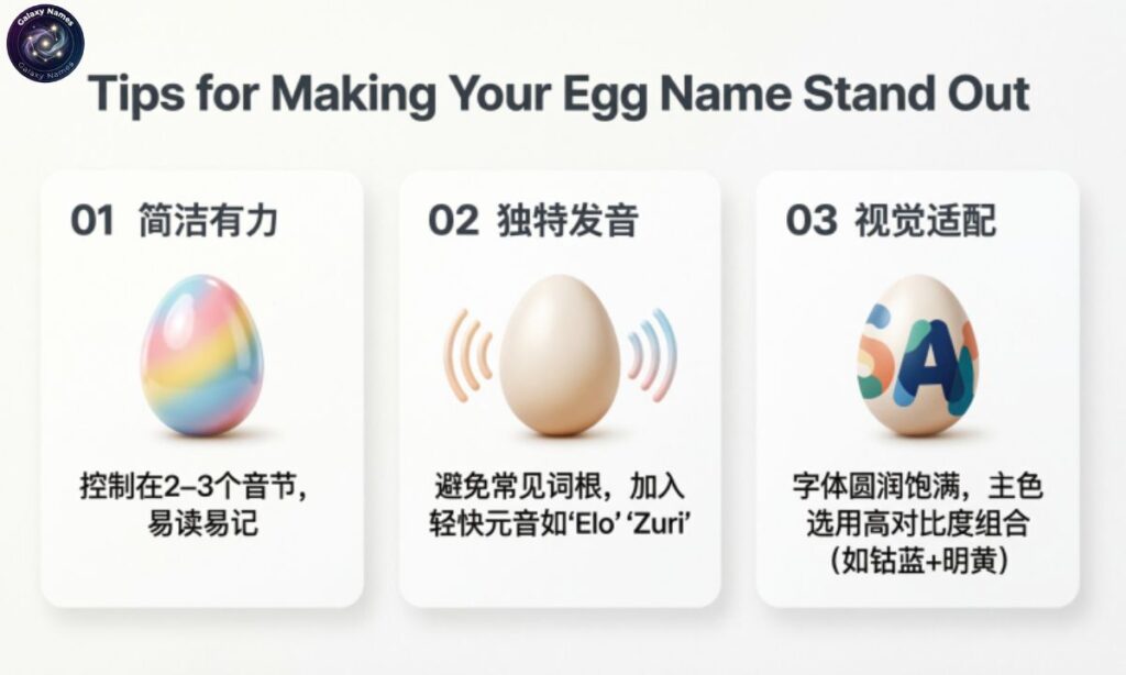 Tips for Making Your Egg Name Stand Out