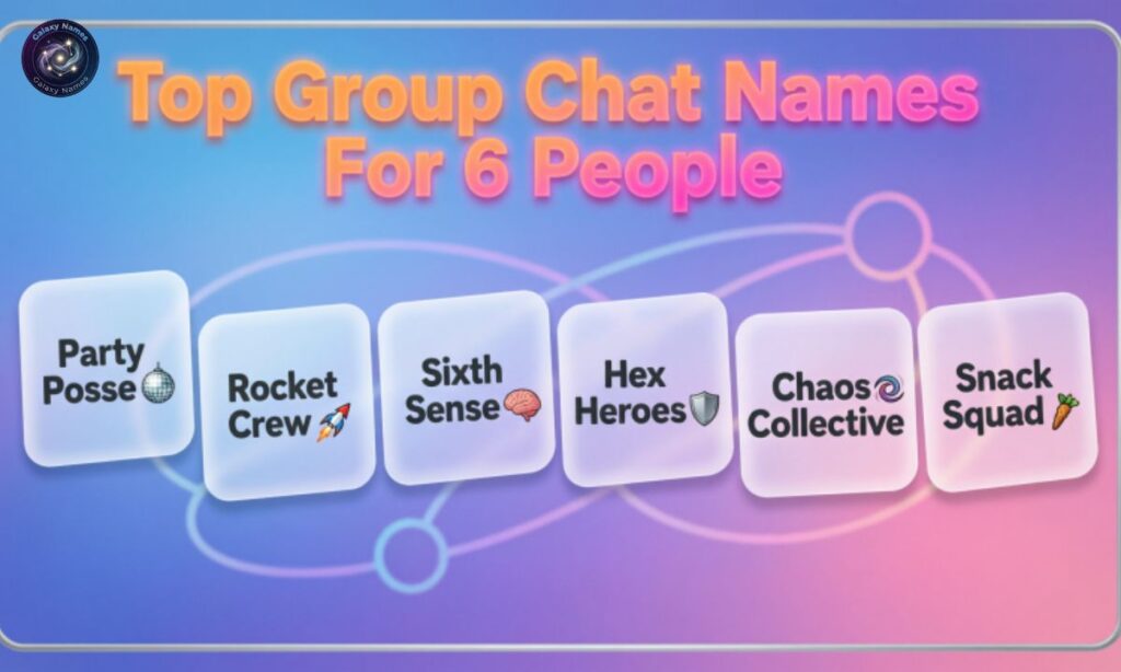 Top Group Chat Names For 6 People