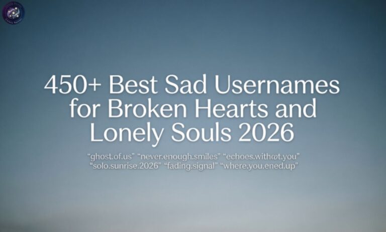 450+ Best Sad Usernames for Broken Hearts and Lonely Souls 2026