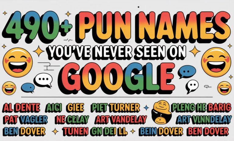 490+ Pun Names You’ve Never Seen on Google