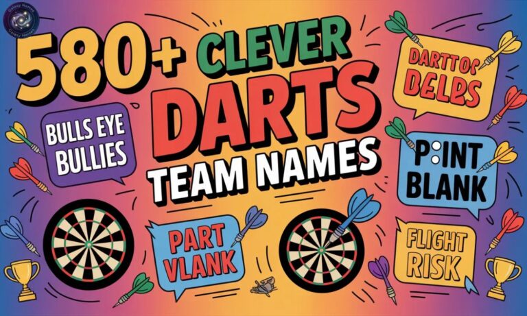 580+Clever Darts Team Names That Are Funny, Creative, And Cool