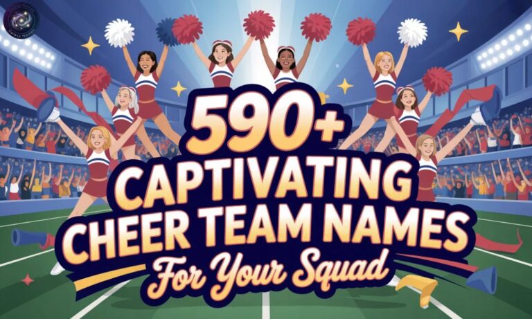 590+Captivating Cheer Team Names For Your Squad