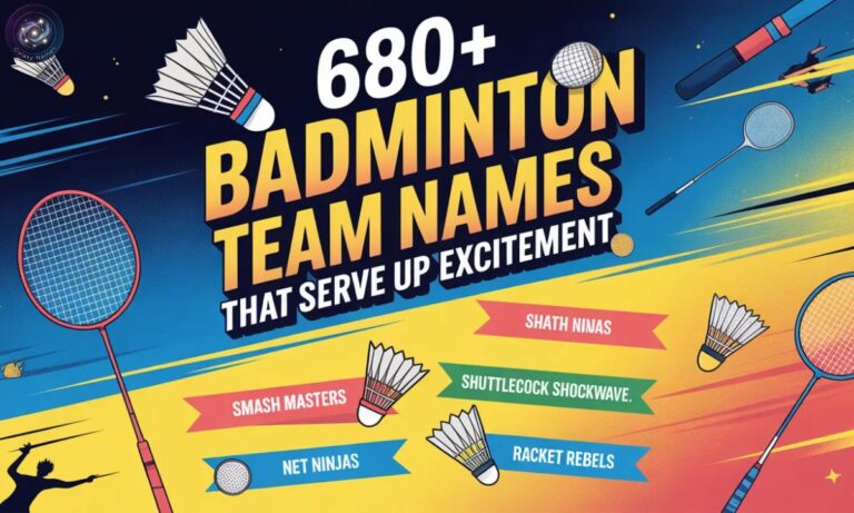 680+Badminton Team Names That Serve Up Excitement