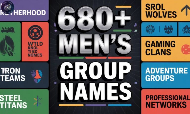 680+Cool Men’s Group Names Themed & Categorized