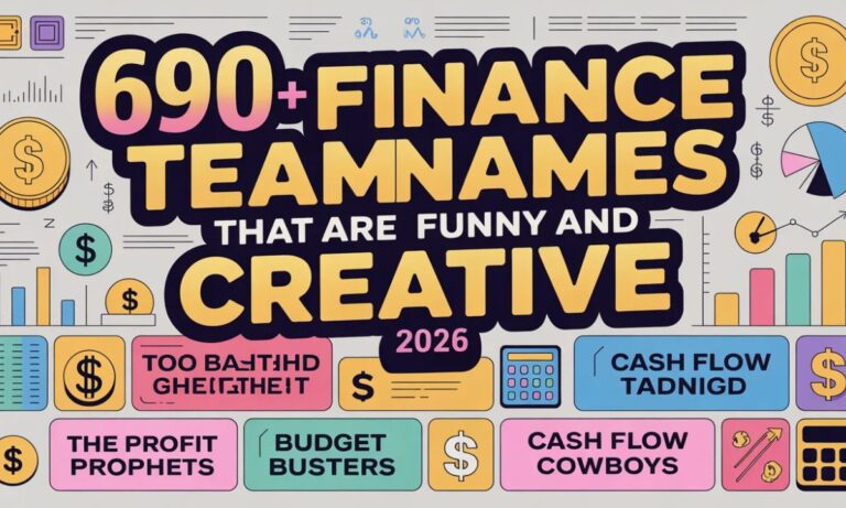 690+Finance Team Names That Are Funny And Creative 2026