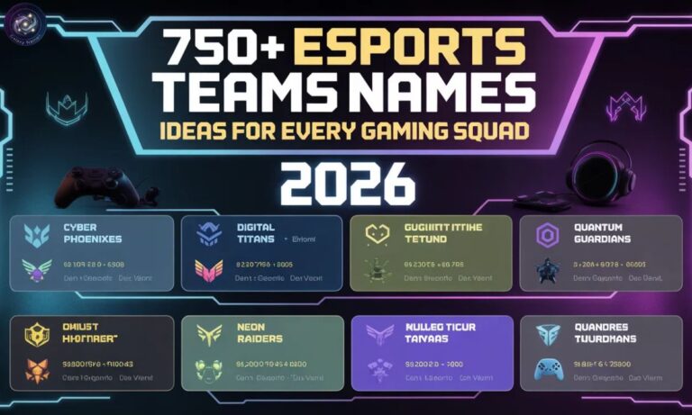 750+ Esports Team Names Ideas for Every Gaming Squad 2026