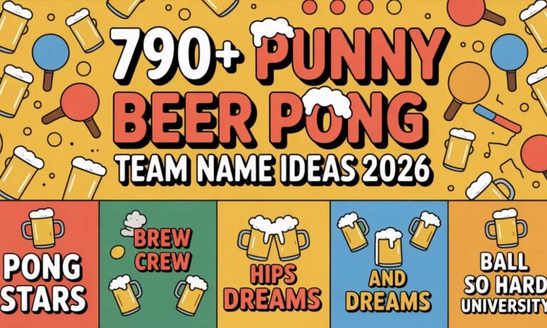 790+Punny Beer Pong Team Name Ideas 2026