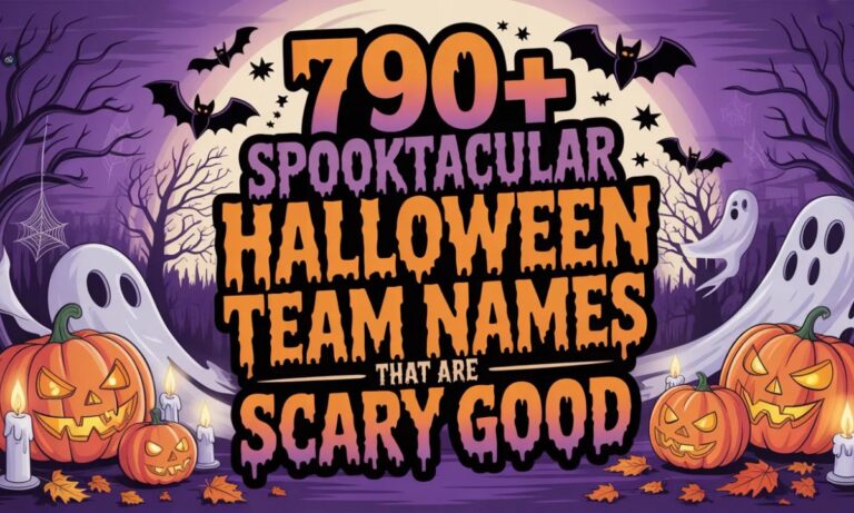 790+Spooktacular Halloween Team Names That Are Scary Good