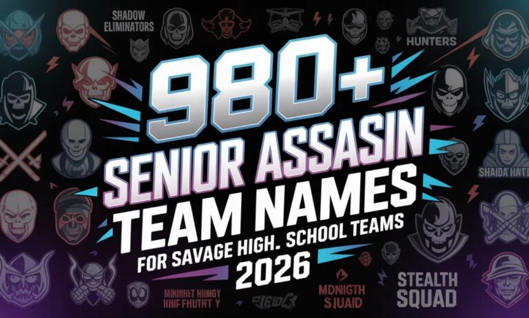 980+Senior Assassin Team Names for Savage High School Teams 2026