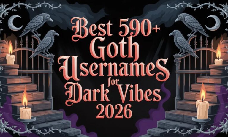 Best 590+ Goth Usernames for Dark Vibes 2026