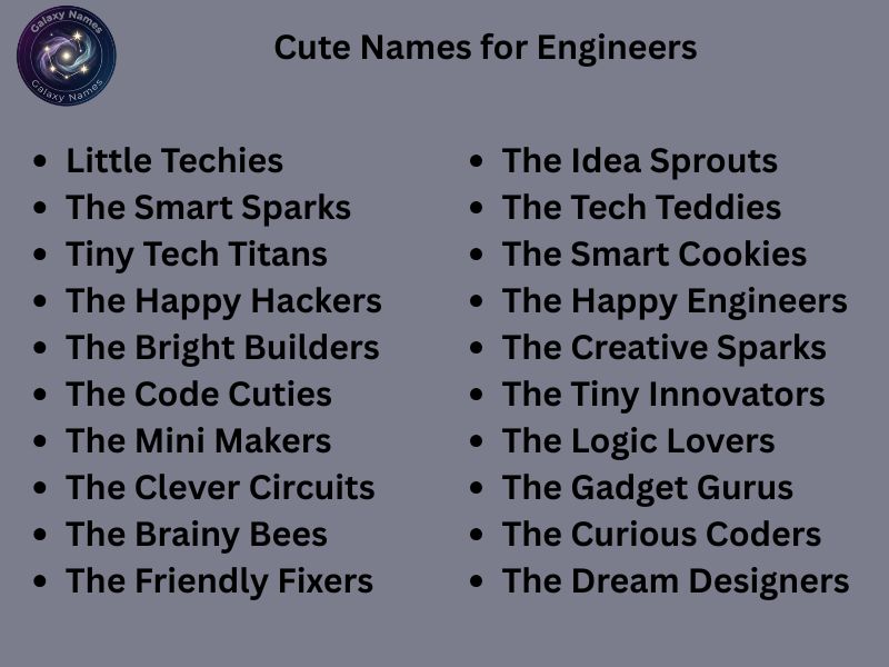 Cute Names for Engineers