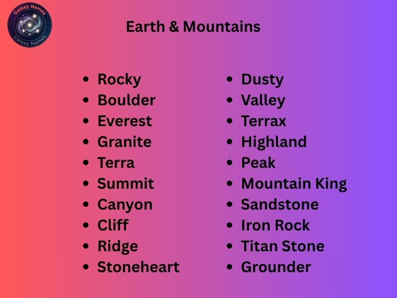 Earth & Mountains