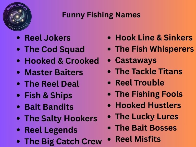 Funny Fishing Names