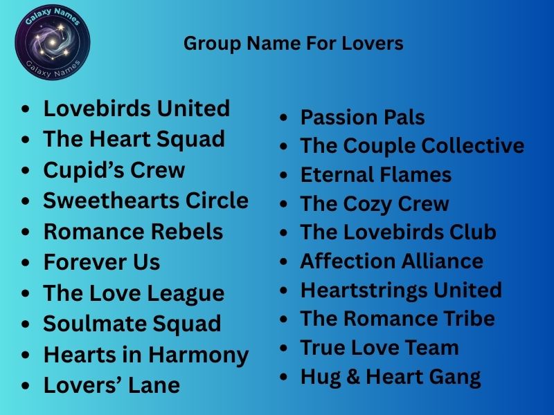 Group Name For Lovers (1)