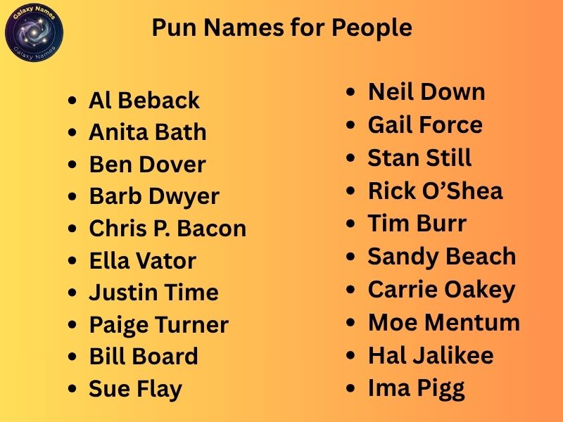 Pun Names for People