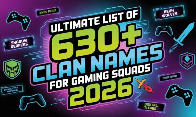 Ultimate List of 630+ Clan Names for Gaming Squads 2026