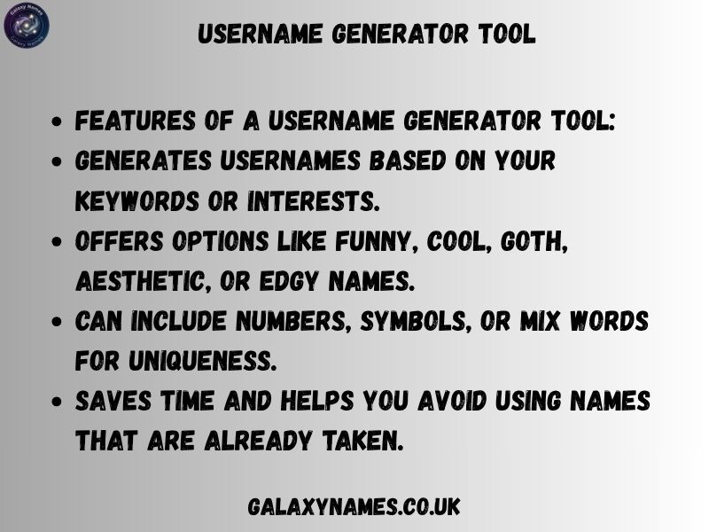 Username Generator Tool