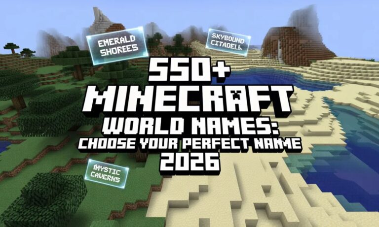 550+ Minecraft World Names Choose Your Perfect Name 2026