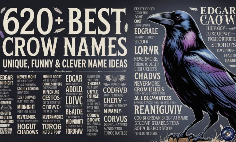 620+ Best Crow Names Unique, Funny & Clever Name Ideas