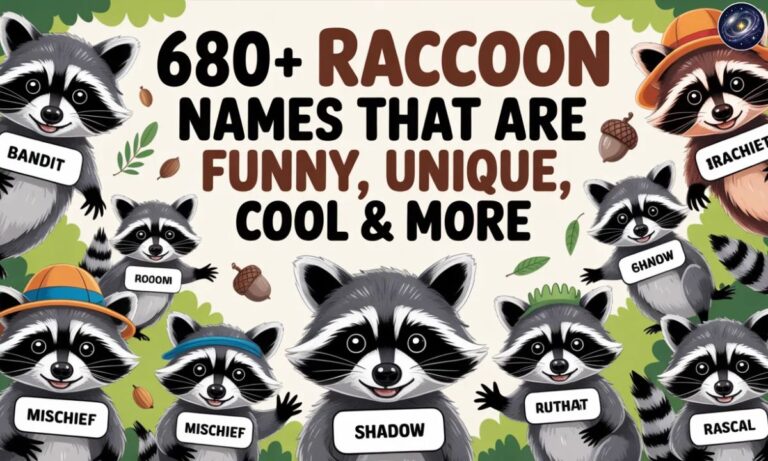 680+ Raccoon Names That are Funny, Unique, Cool & More