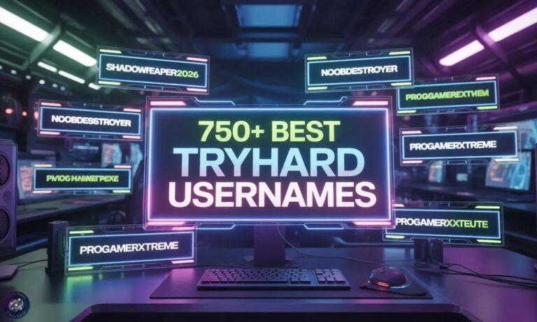 750+ Best Tryhard Usernames for Gamers Cool & Funny 2026