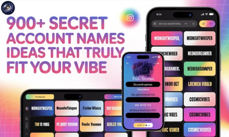 900+ Secret Account Names Ideas That Truly Fit Your Vibe
